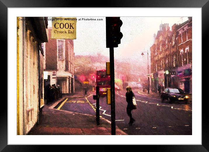  monday morning commute on a misty Autumn day In c Framed Mounted Print by Heaven's Gift xxx68