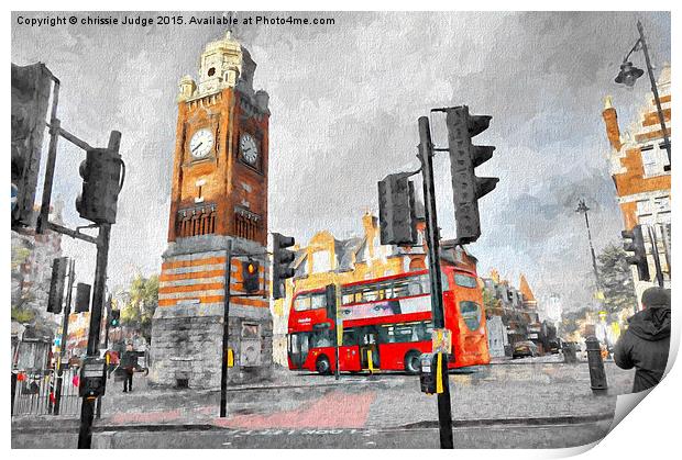  painting of  Life in crouch end N8  Print by Heaven's Gift xxx68