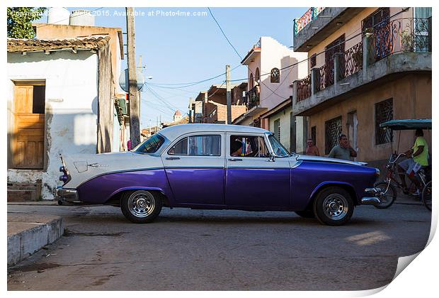 Purple old timer in Trinidad Print by Jason Wells