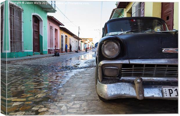 Close-up of an old timer in Trinidad Canvas Print by Jason Wells