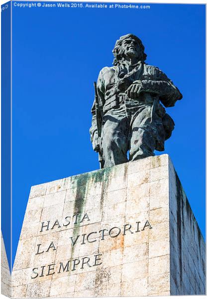 Looking up at Che Guevara's statue Canvas Print by Jason Wells