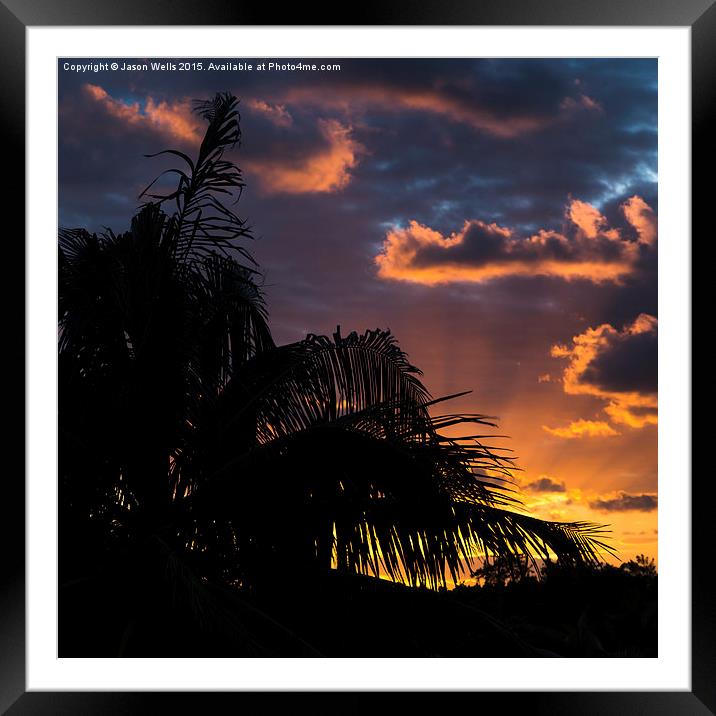 Colours of the Cuban sunset Framed Mounted Print by Jason Wells