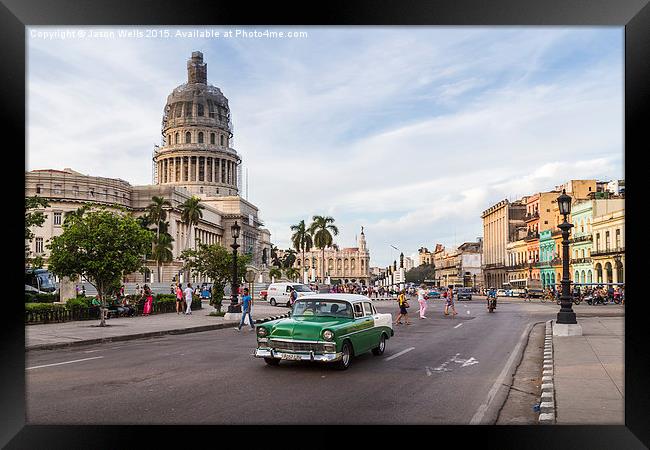 Colours of the Cuban capital Framed Print by Jason Wells