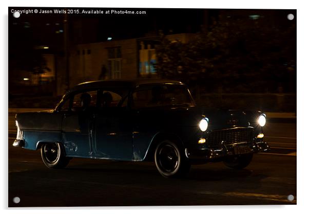 Old timer in the darkness Acrylic by Jason Wells