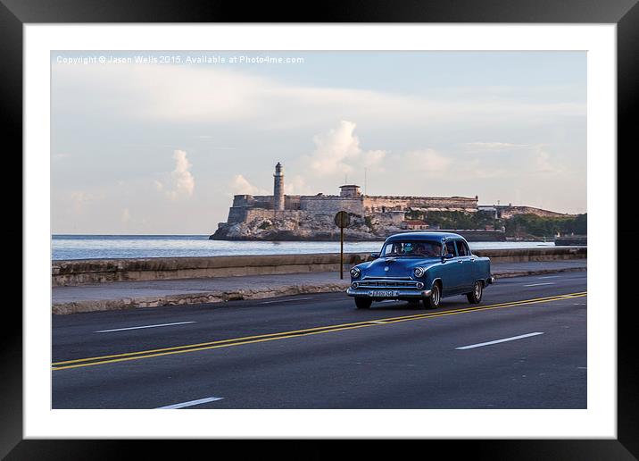 Old timer & El Morro at dawn Framed Mounted Print by Jason Wells