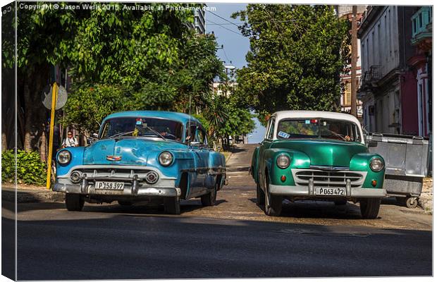 Vintage cars in varied condition Canvas Print by Jason Wells