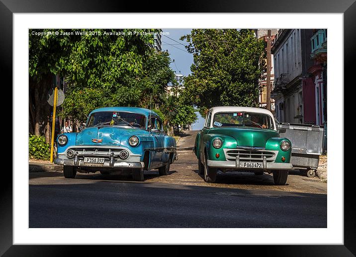 Vintage cars in varied condition Framed Mounted Print by Jason Wells