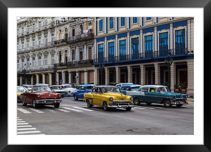 Colours of Havana Framed Mounted Print by Jason Wells