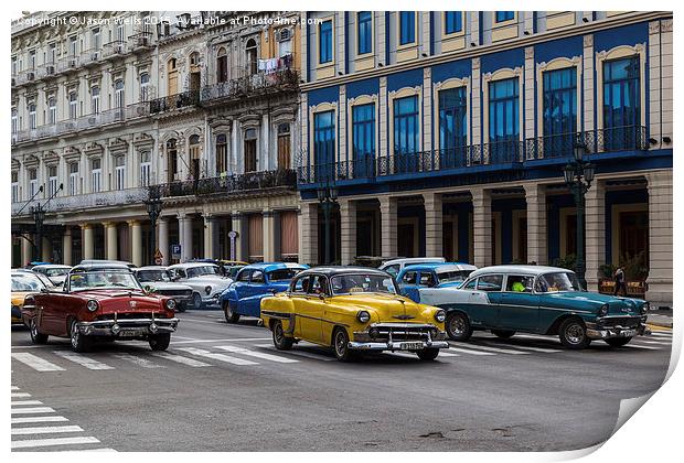 Colours of Havana Print by Jason Wells