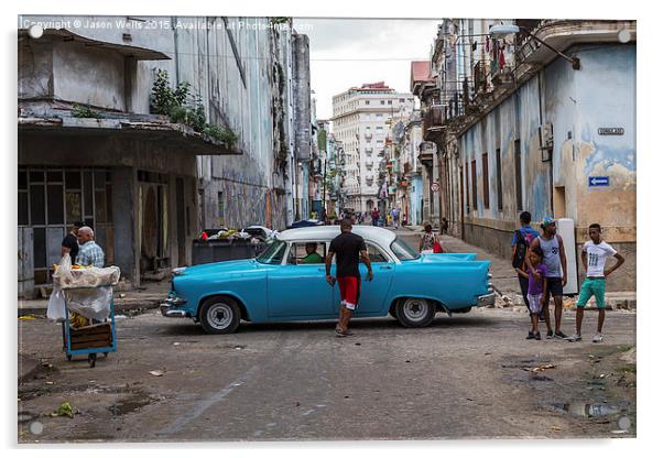 Calle Consulado in Havana Acrylic by Jason Wells
