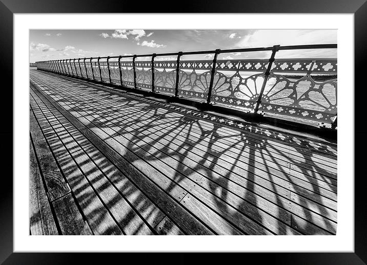  Pier in reflection Framed Mounted Print by Andrew Richards