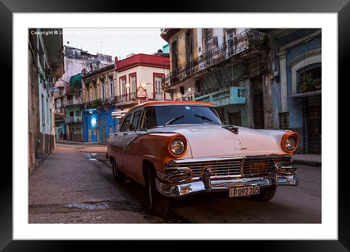 Early one morning in Centro Havana Framed Mounted Print by Jason Wells