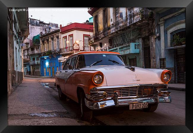 Early one morning in Centro Havana Framed Print by Jason Wells