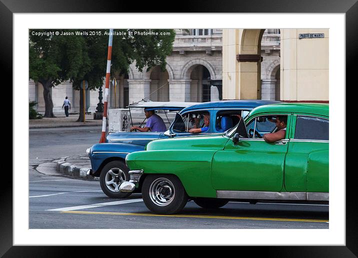Taxi's of differing kinds Framed Mounted Print by Jason Wells