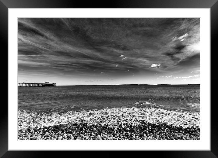 Piering out to sea Framed Mounted Print by Andrew Richards