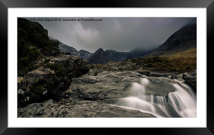  Fairy pools Framed Mounted Print by colin allport