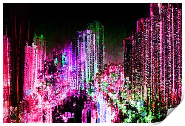 Abstraction city Print by Jean-François Dupuis