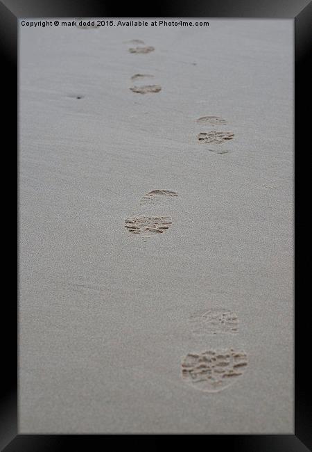  The footprints Framed Print by mark dodd