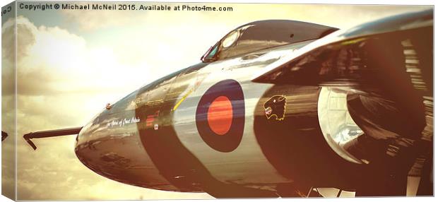 The Mighty Avro Vulcan XH558 Canvas Print by Michael McNeil