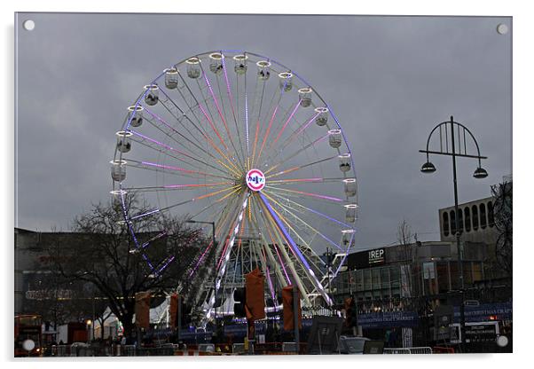 Birmingham Wheel Acrylic by Tony Murtagh