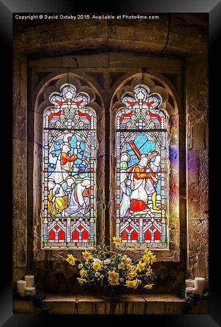  Stained glass Framed Print by David Oxtaby  ARPS