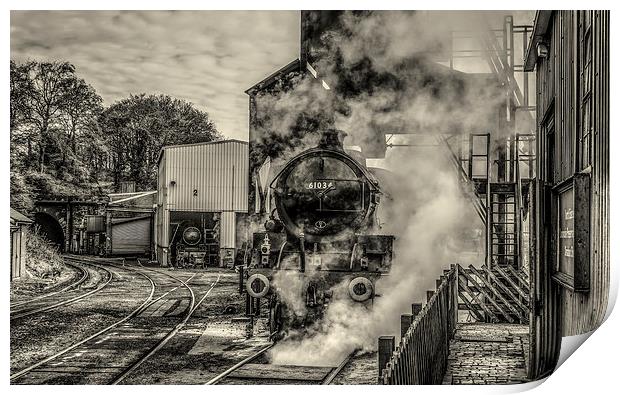  61034 'Chiru' at Grosmont trainsheds Print by David Oxtaby  ARPS