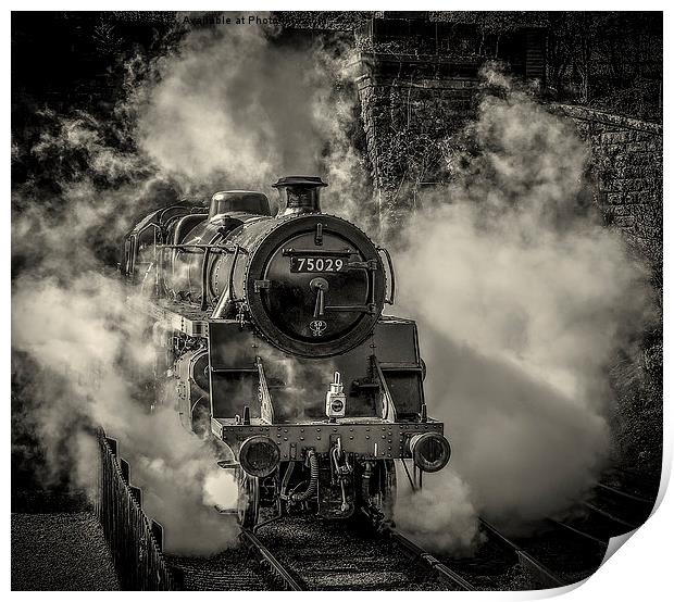  75029 emerging from the smoke Print by David Oxtaby  ARPS