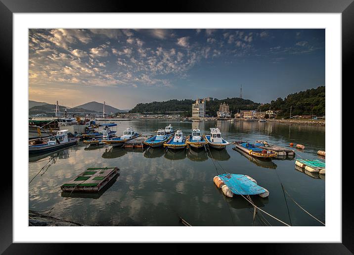  Parking ships Framed Mounted Print by Ambir Tolang