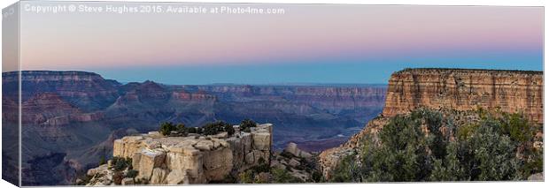  Grand Canyon at sunset Canvas Print by Steve Hughes