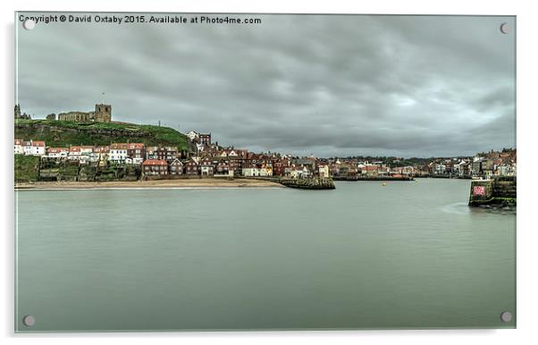  Whitby Old town Acrylic by David Oxtaby  ARPS