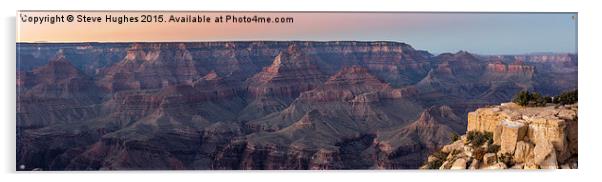  Grand Canyon Panorama  Acrylic by Steve Hughes