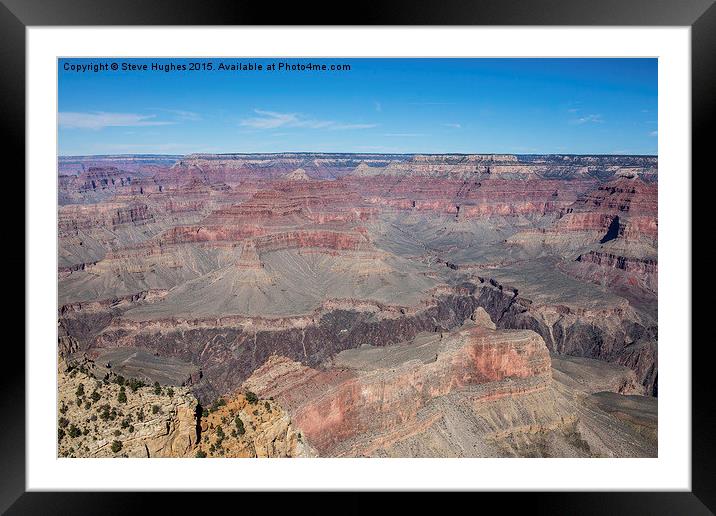  Looking into the Grand Canyon Framed Mounted Print by Steve Hughes