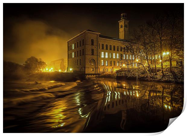  Salts Mill, Saltaire Print by David Oxtaby  ARPS