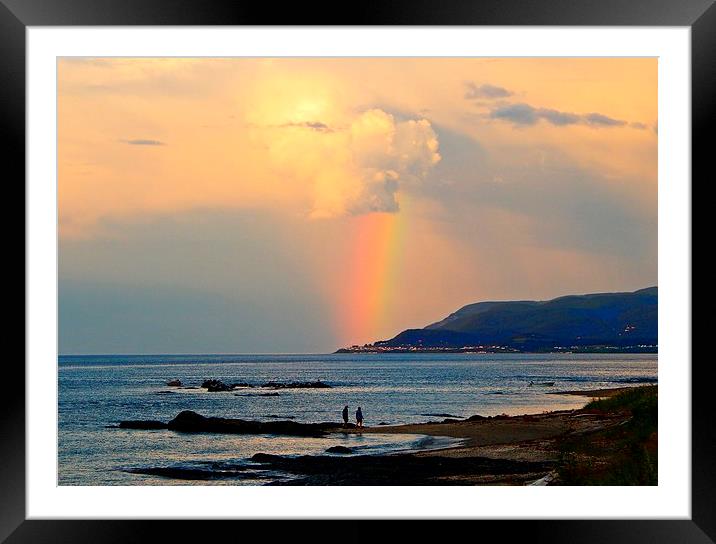  Adventure under the Rainbow Framed Mounted Print by dan Comeau