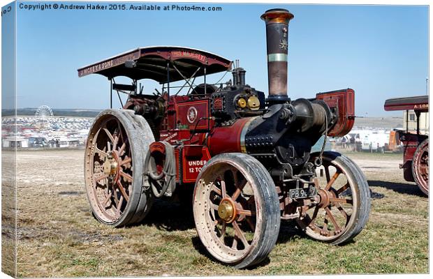 Burrell Steam Traction Engine "His Majesty" Canvas Print by Andrew Harker