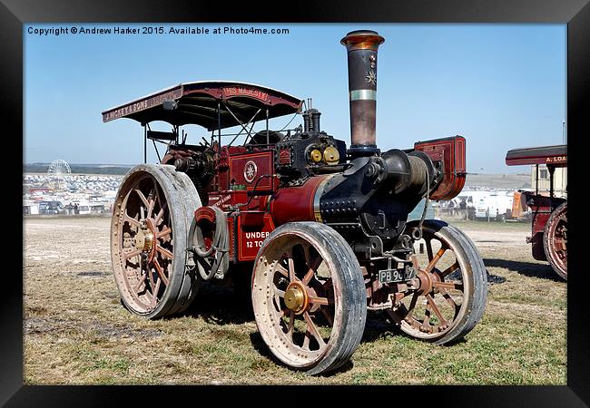 Burrell Steam Traction Engine "His Majesty" Framed Print by Andrew Harker