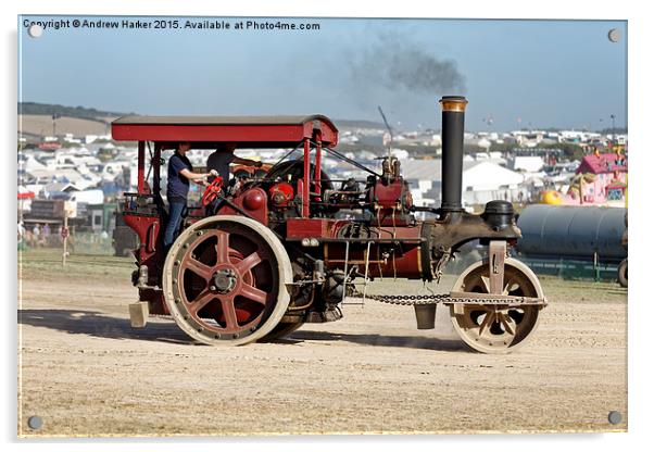 1926 Marshall Class S 5nhp 10-ton Roller No. 80608 Acrylic by Andrew Harker