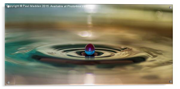 Droplet rising Acrylic by Paul Madden