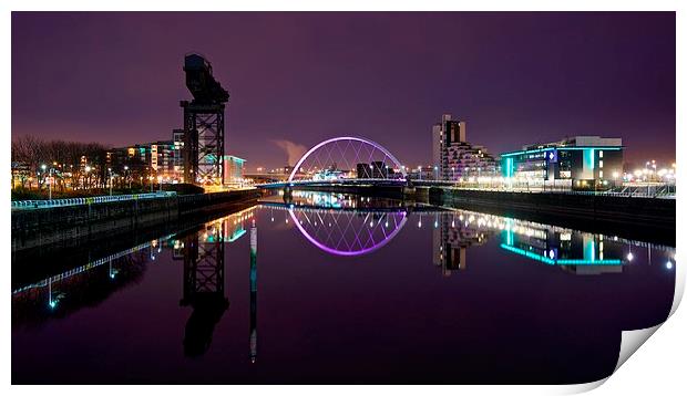  Glasgow Riverside Print by Stephen Taylor