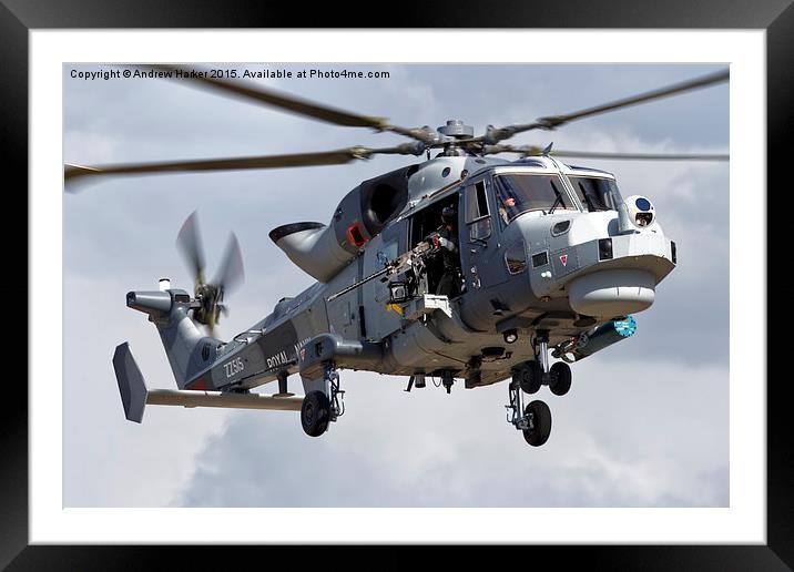 AgustaWestland Wildcat HMA2  Framed Mounted Print by Andrew Harker