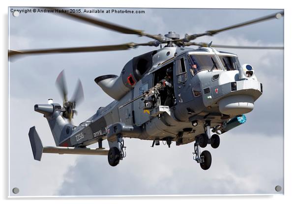 AgustaWestland Wildcat HMA2  Acrylic by Andrew Harker