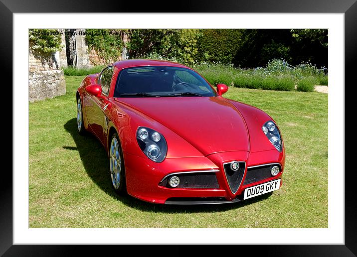 Alfa Romeo 8C Competizione Sports Coupe Framed Mounted Print by Andrew Harker