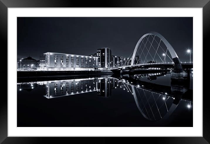  Glasgow Clyde Arc Framed Mounted Print by Stephen Taylor