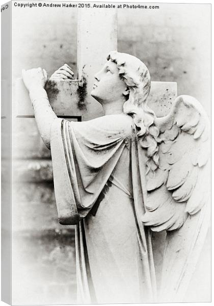 Angel Headstone, Christ Church, Warminster, UK Canvas Print by Andrew Harker