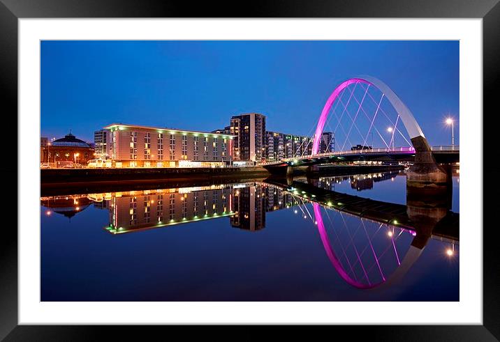 Glasgow Clyde Arc Framed Mounted Print by Stephen Taylor