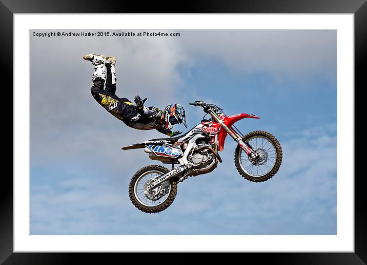 Bolddog Lings FMX Display Team Framed Mounted Print by Andrew Harker