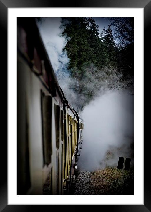 Steam Train Framed Mounted Print by David Martin