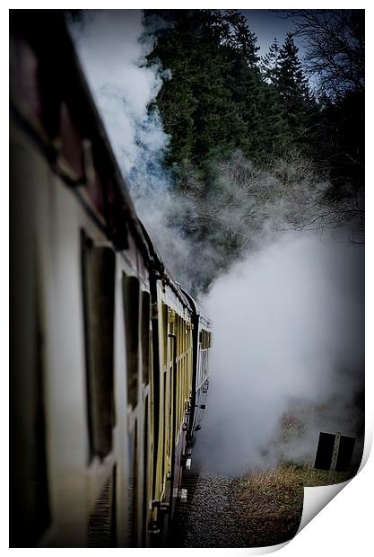  Steam Train Print by David Martin