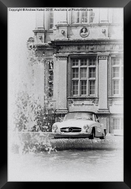 A classic Mercedes car at Longleat House Framed Print by Andrew Harker