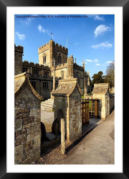 Edington Priory Church,Wiltshire,UK Framed Mounted Print by Andrew Harker